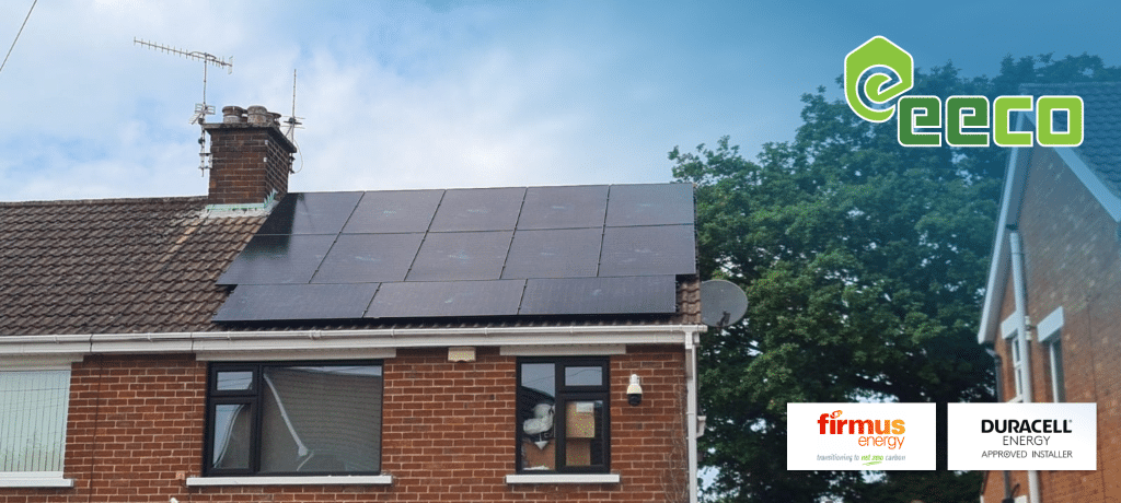 house with solar pv panels in northern ireland