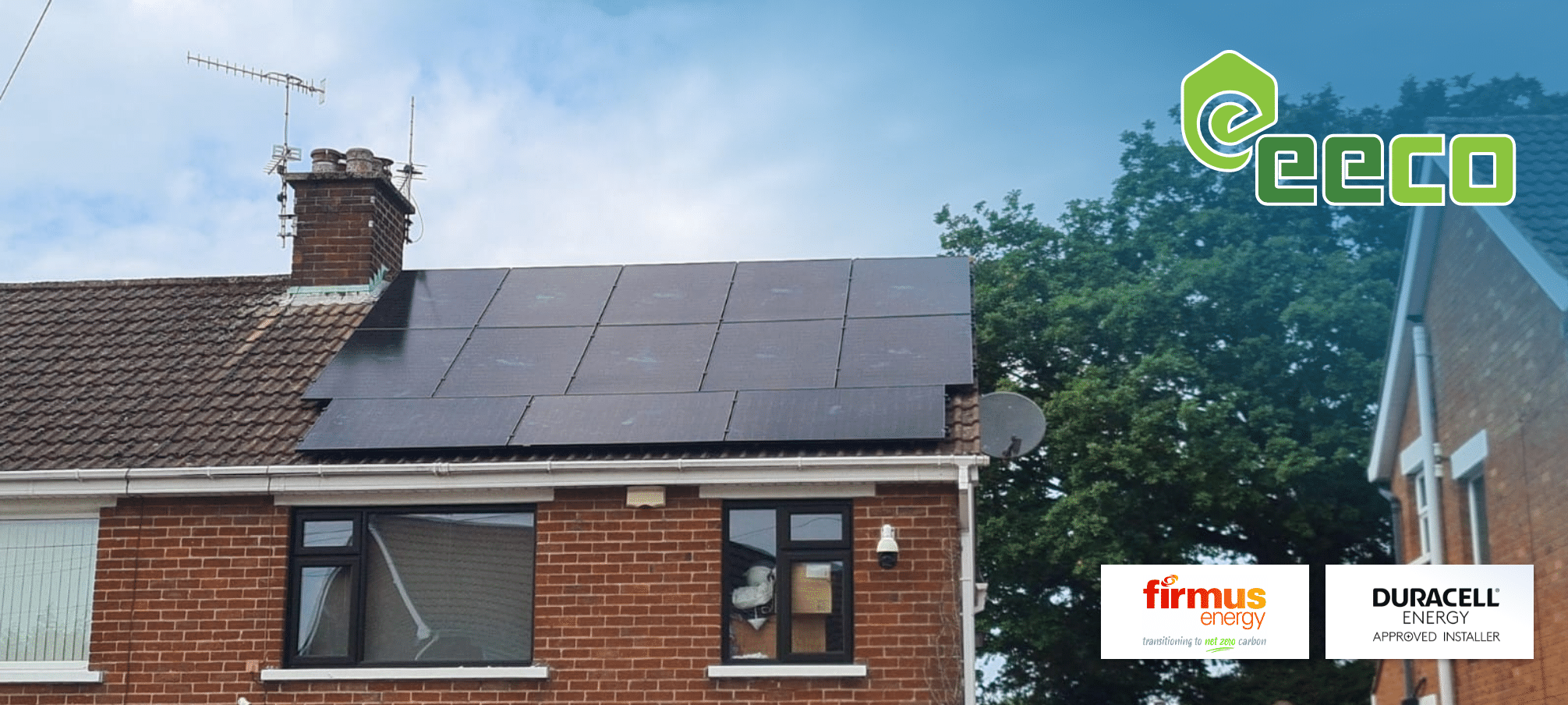 house with solar pv panels in northern ireland