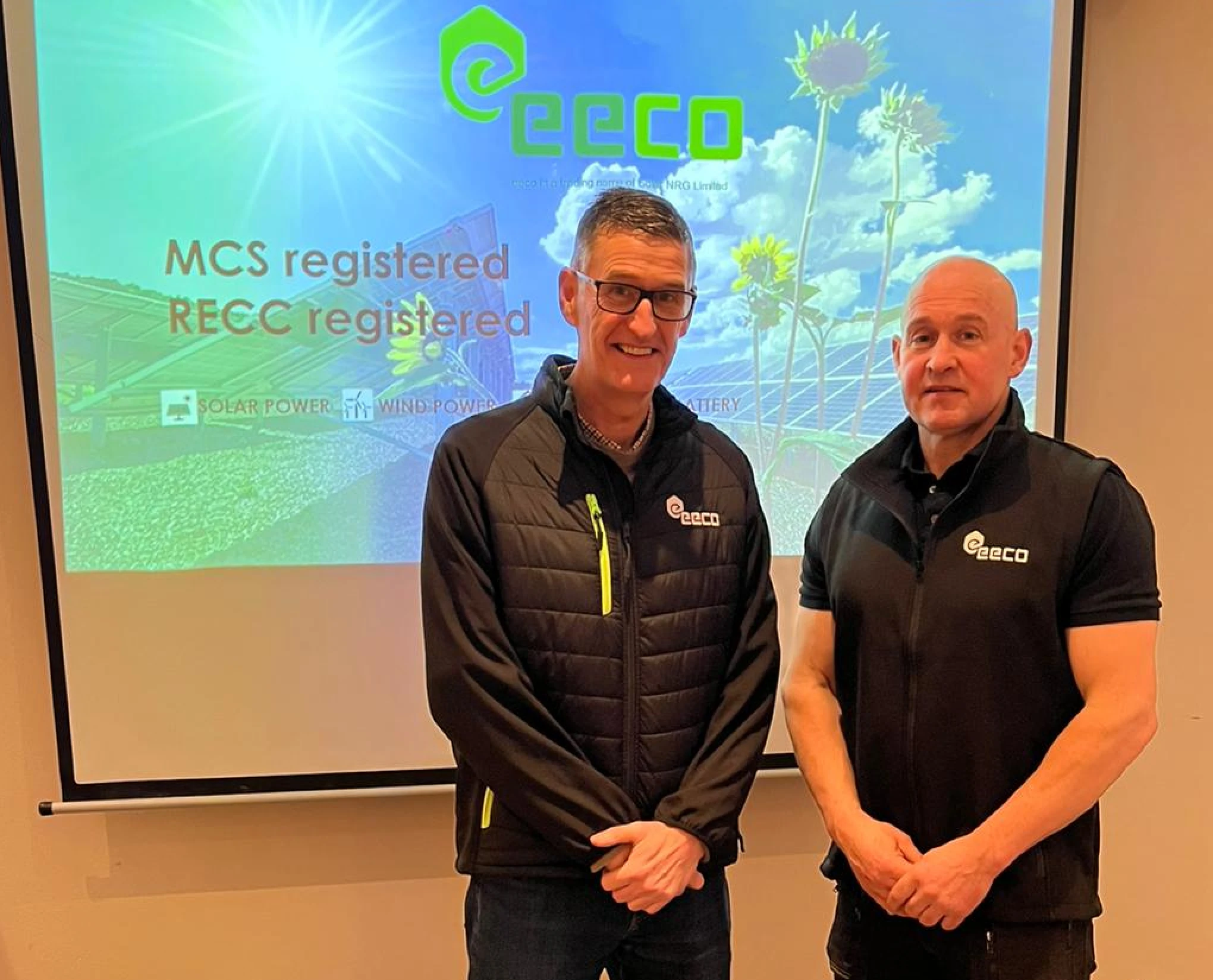 EECO Energy team, MCS and RECC registered solar installers in Northern Ireland